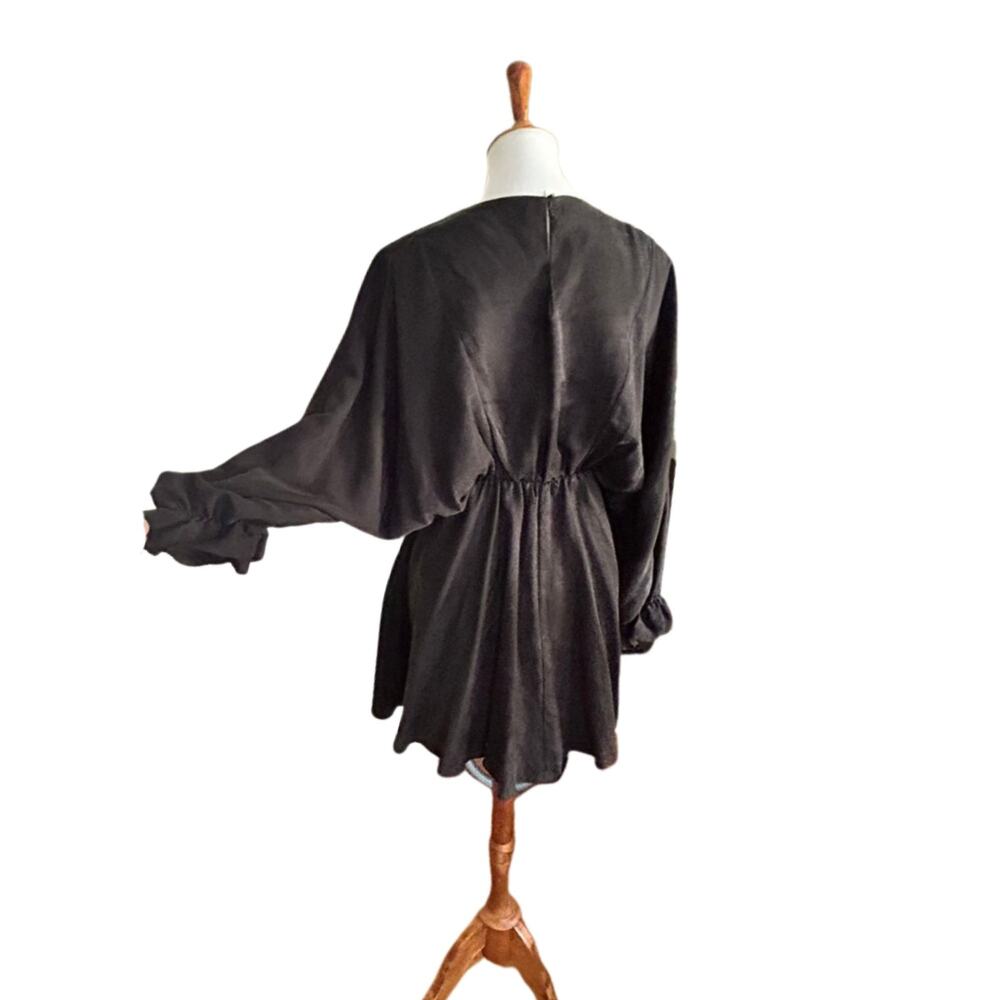 Victorian Style Black Dress, Small - Picture 2 of 5